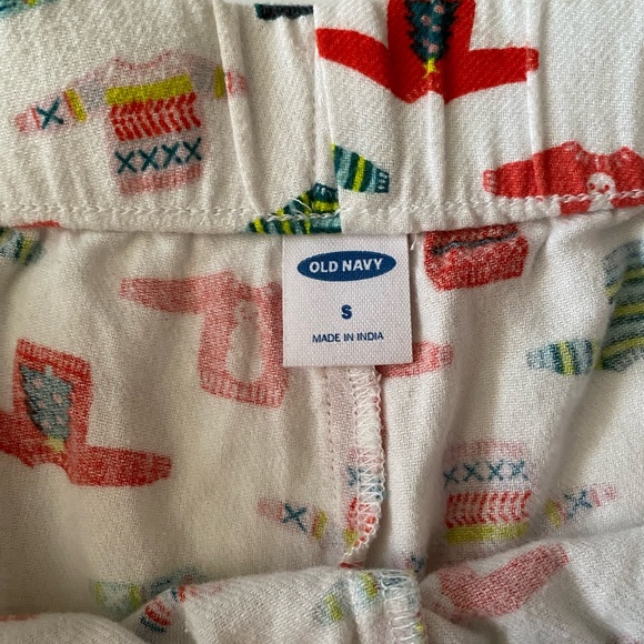Old Navy Ugly Sweater Flannel Sleepwear Bottoms Women’s size S - Picture 7 of 8